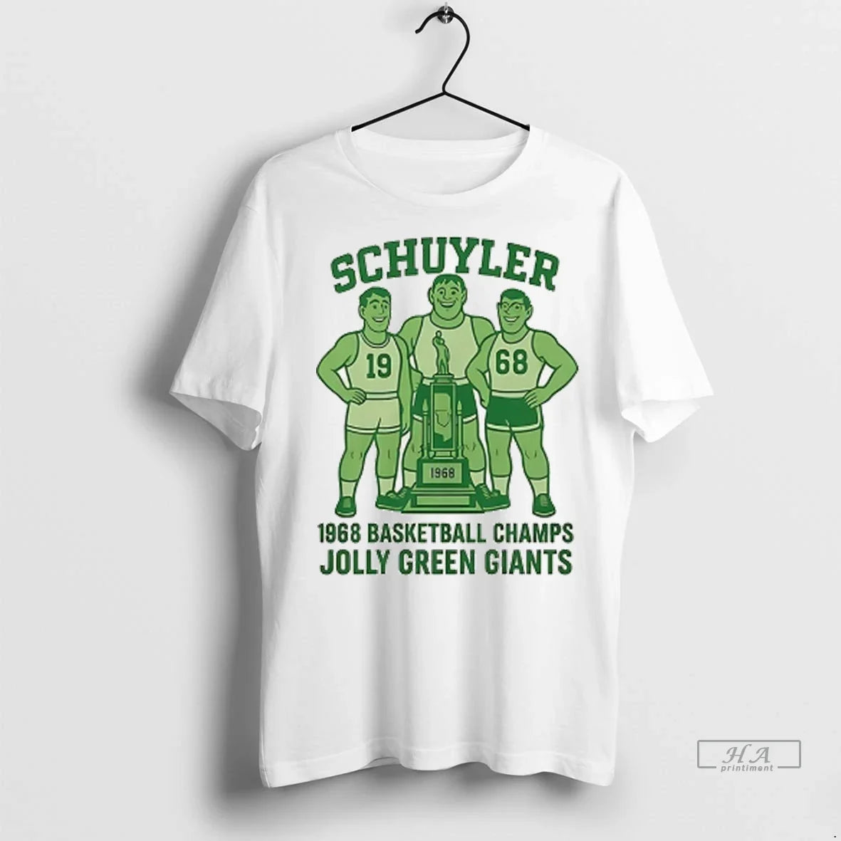 Officials Trendy Schuyler 1968 Basketball Champs Jolly Green Giants Shirt Sweater Unisex