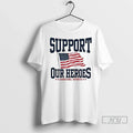 Officials Tunnel To Towers Foundation Support Our Heroes Barstool Sports Usa Flag Ladies Unisex
