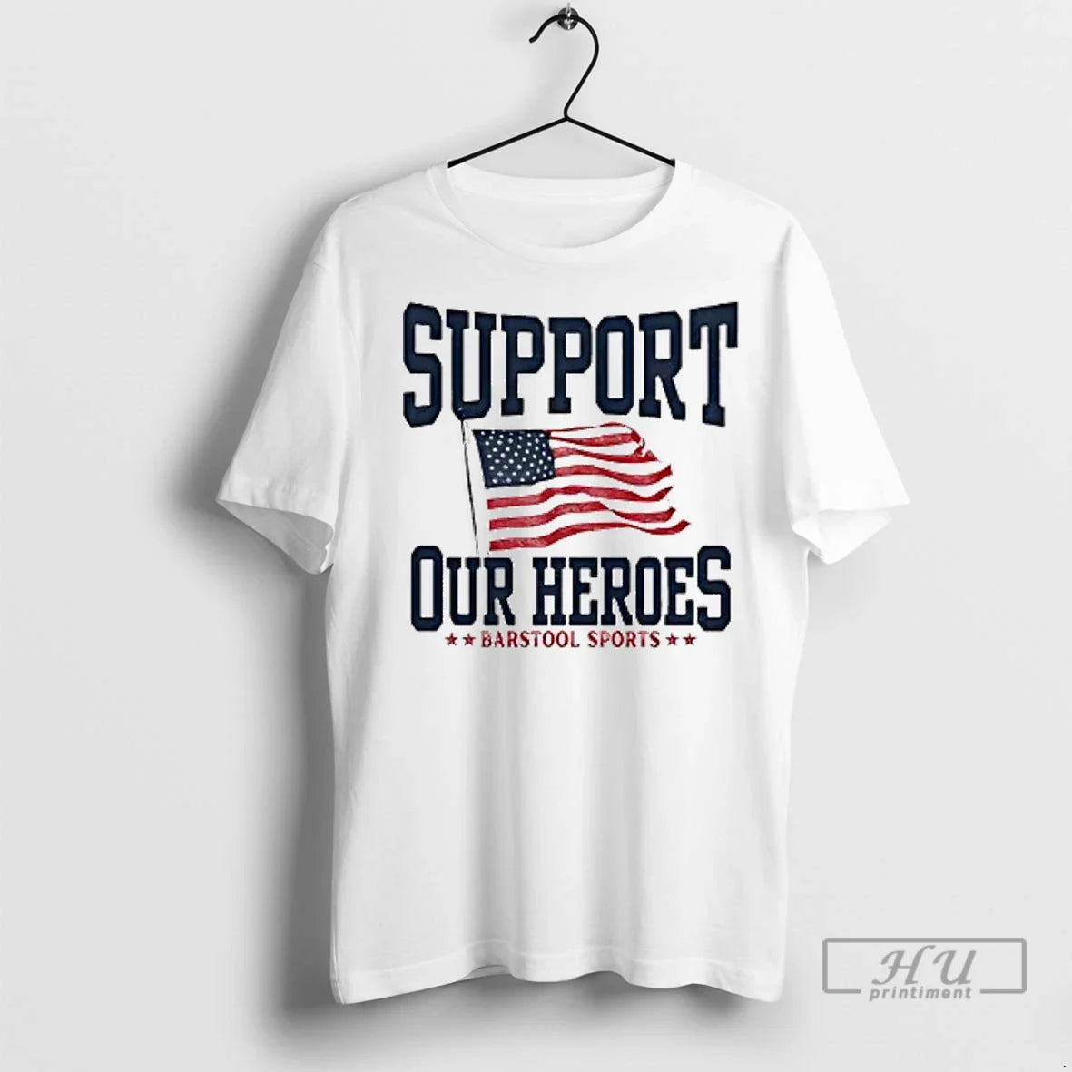 Officials Tunnel To Towers Foundation Support Our Heroes Barstool Sports Usa Flag Ladies Unisex