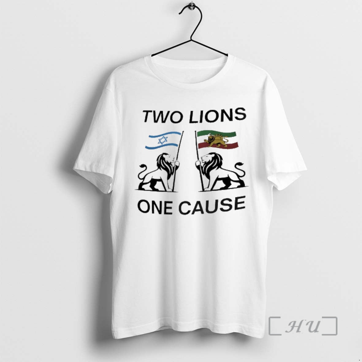 Officials Two Lions One Cause Israel Iran Flag Unisex