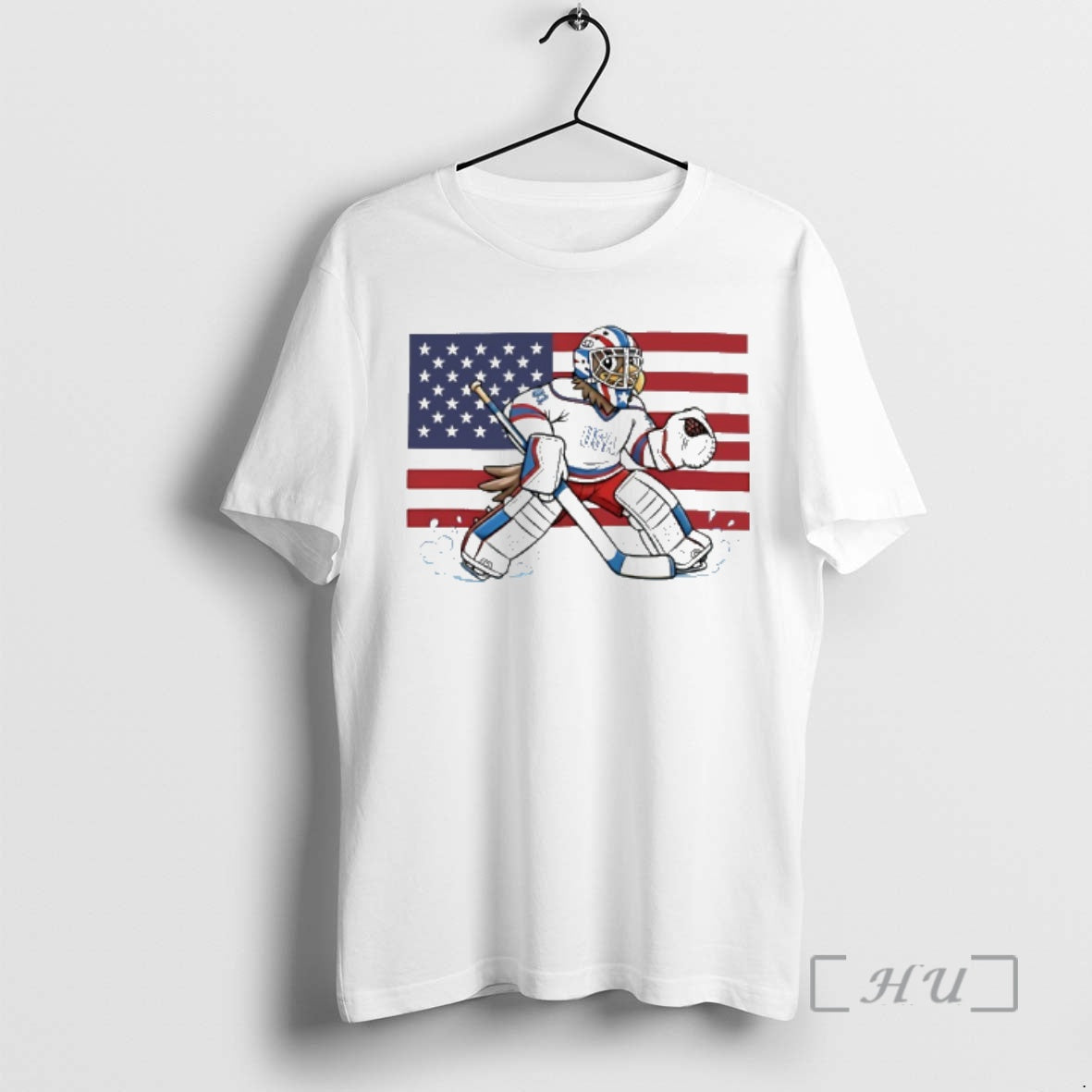 Officials Usa Eagle Hockey Goalie Patriotic American Flag Unisex