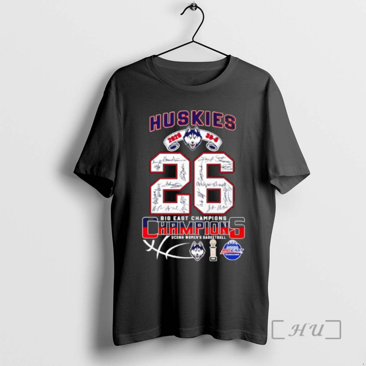 Officials Uconn Huskies 2026 Big East Champions 30 0 Signatures Unisex