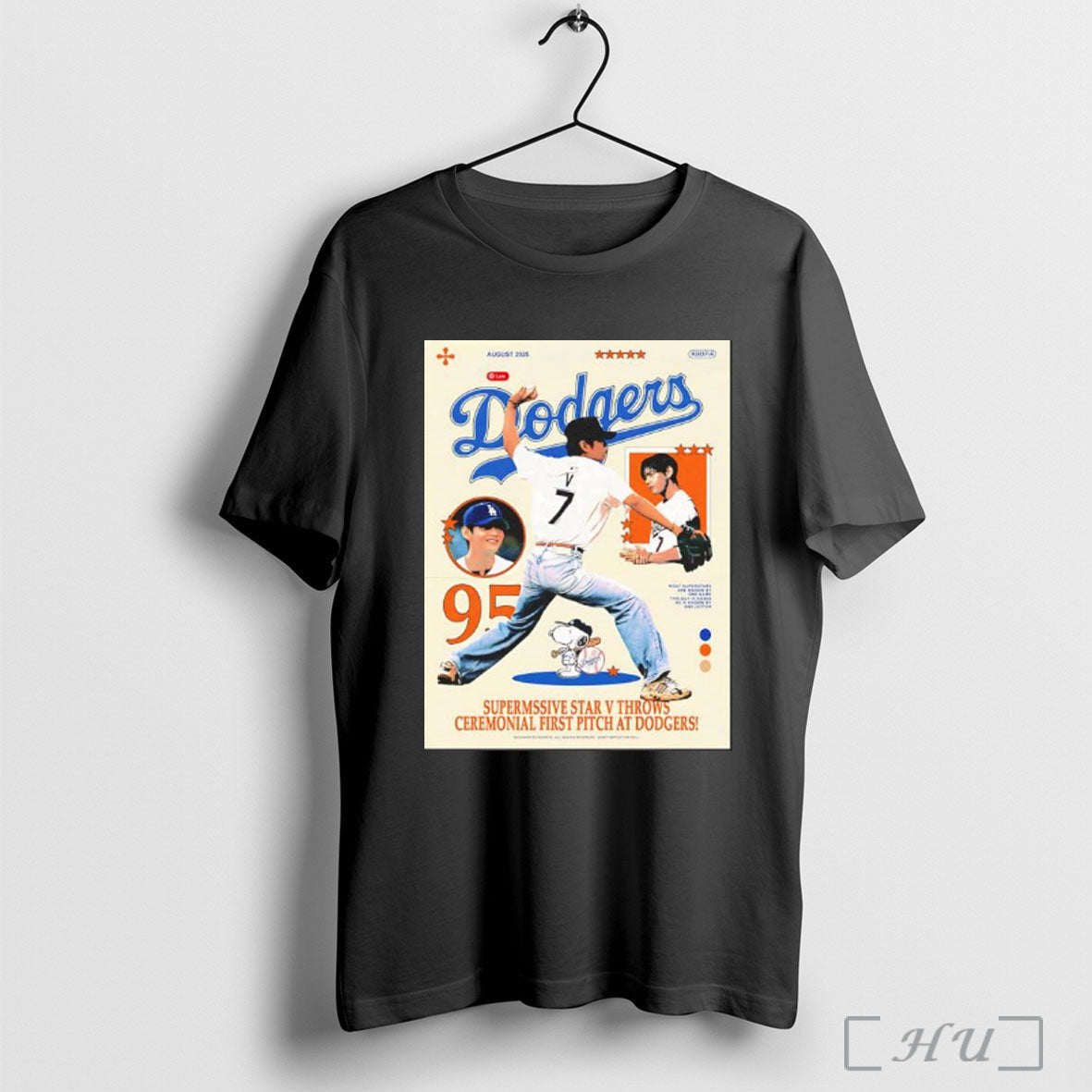 Officials V At Dodgers Supermassive Star V Throws Ceremonial First Pitch At Dodgers Unisex