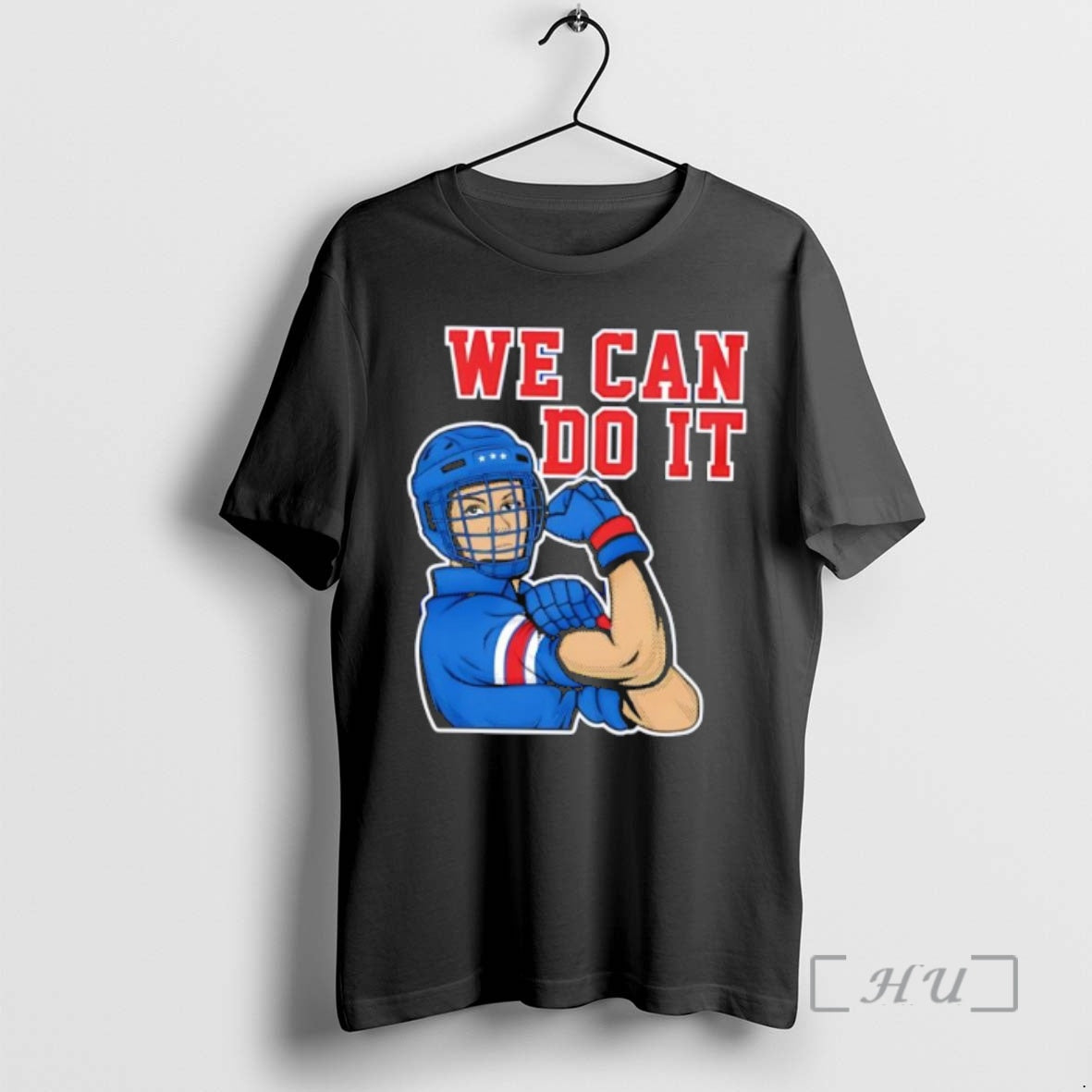 Officials We Can Do It Female Hockey Player Rosie Riveter Unisex