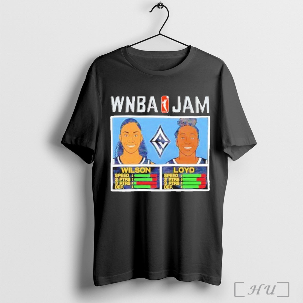 Officials Wnba Jam Las Vegas Aces Aja Wilson And Jewell Lloyd Shirt T Shirt Unisex