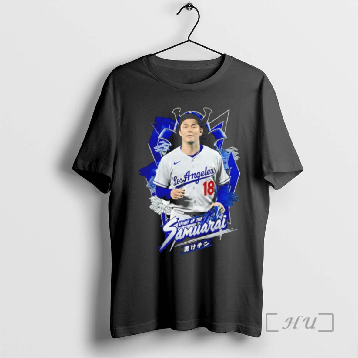 Officials Yoshinobu Yamamoto Los Angeles Dodgers Spirit Of The Samurai Graphic Premium T Shirts Sweater