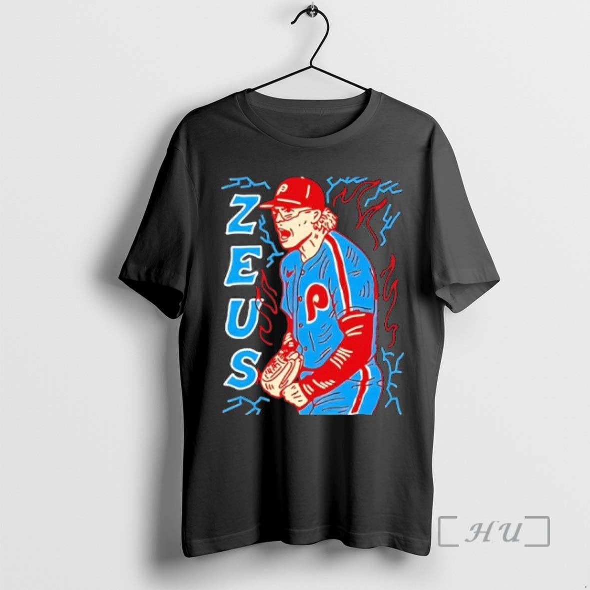 Officials Zeus Philadelphia Phillies Baseball Pitcher Lightning Bolt Unisex