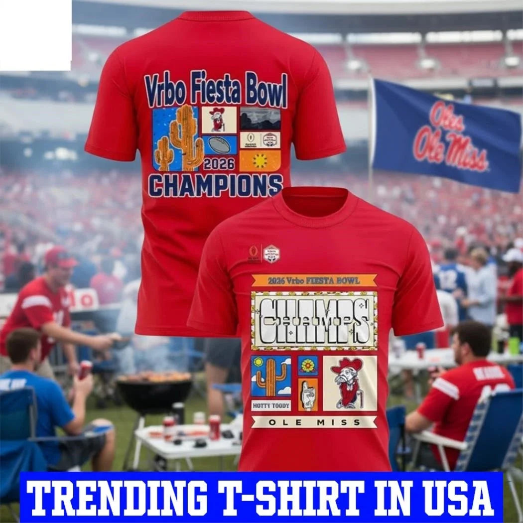 Ole Miss Fiesta Bowl 2026 Champions Shirt College Football Shirt Unisex