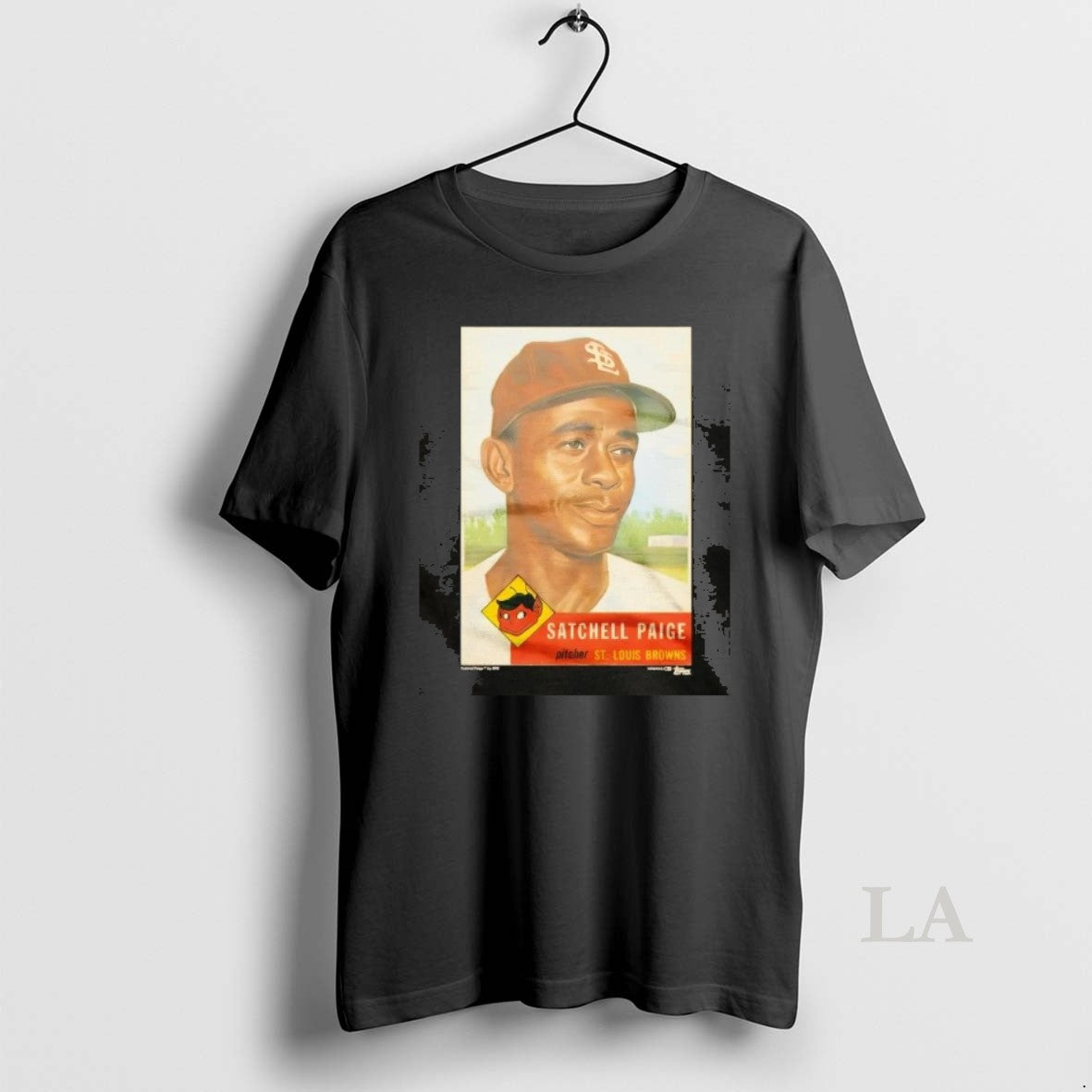 Original 1953 Topps Baseball Satchel Paige Browns Unisex