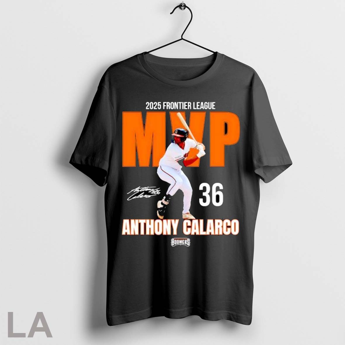Original 2025 Frontier League Anthony Calarco Mvp Signature T Shirt Unisex