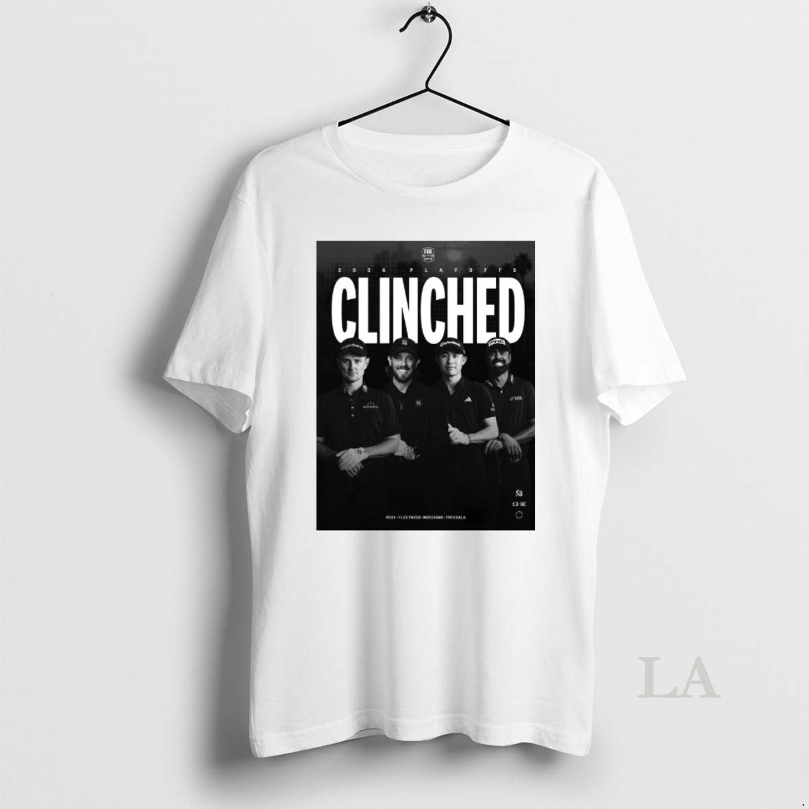 Original 2025 Playoffs Clinched Rose Fleetwood Morikawa Theegala Unisex