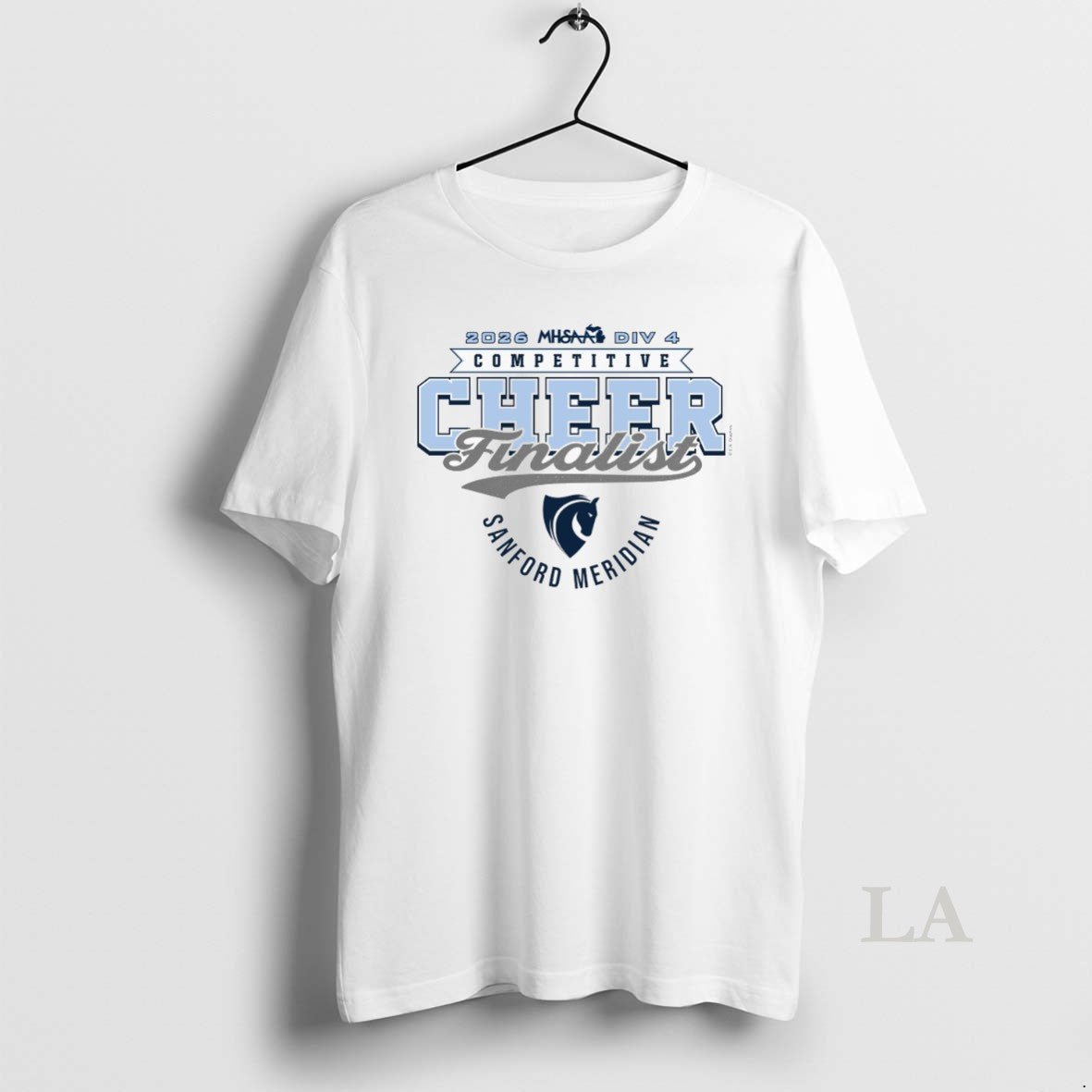 Original 2026 Mhsaa Competitive Cheer D1 Finalist Sanford Meridian Mustangs Unisex