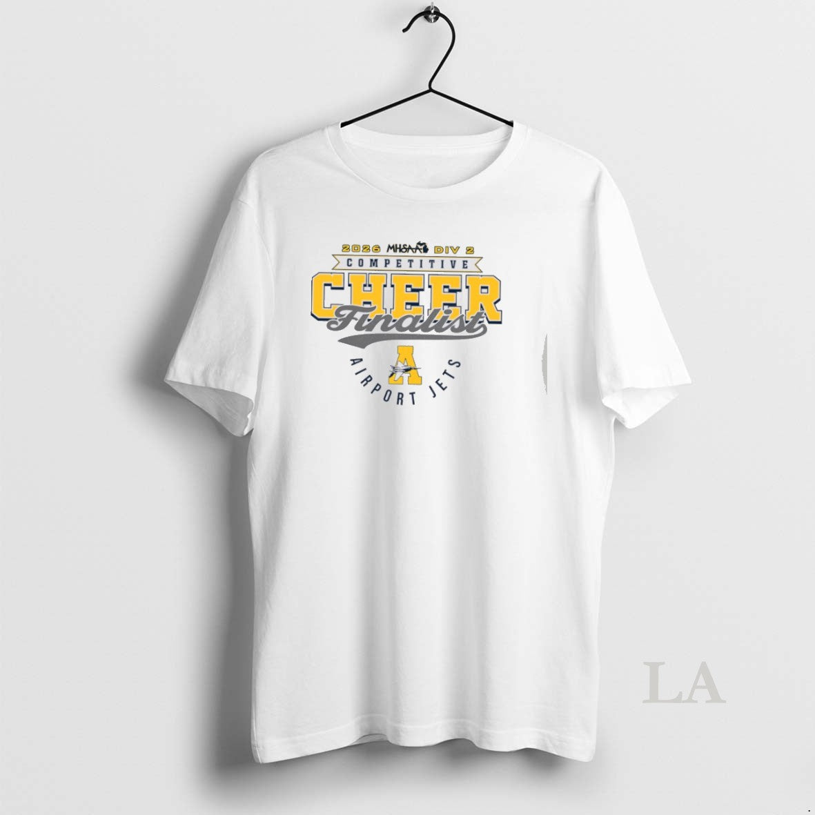 Original Airport Jets 2026 Mhsaa Division 2 Competitive Cheer Finalist Unisex