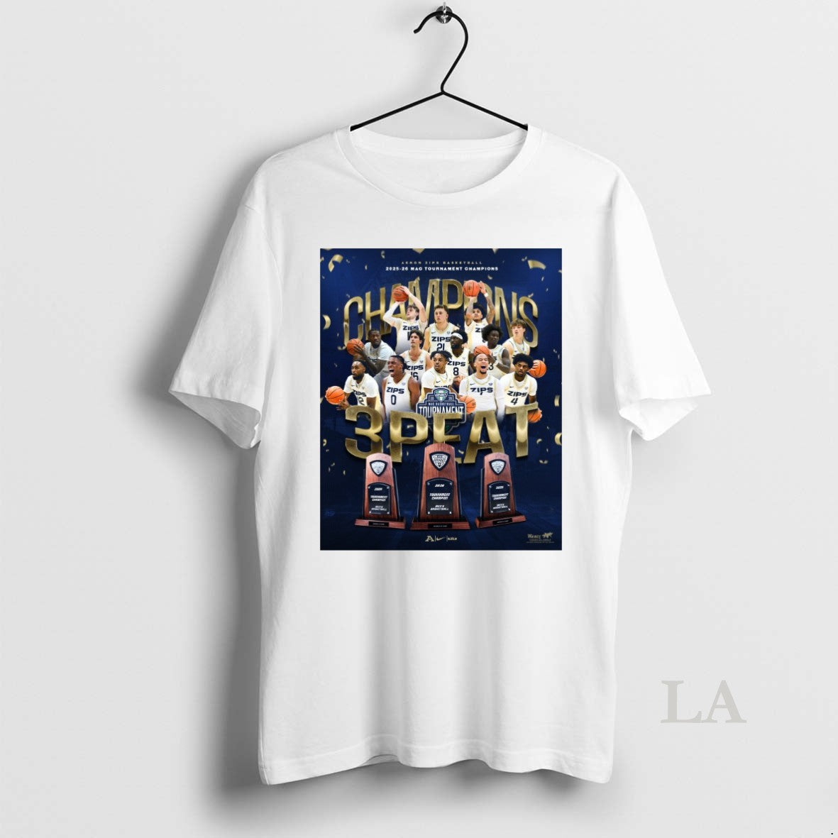 Original Akron Zips Basketball 2025 26 Mac Tournament Champions Unisex