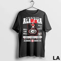 Original Alabama Plant On The Flag Back 2 Back 2 Back Walk The Dawgs Unisex