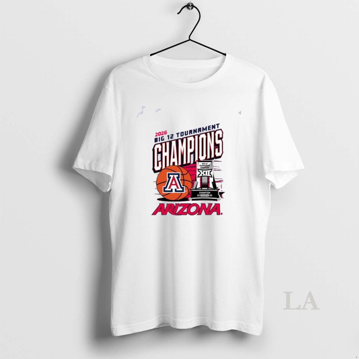 Original Arizona Wildcats 2026 Big 12 Mens Basketball Tournament Championship Trophy Unisex