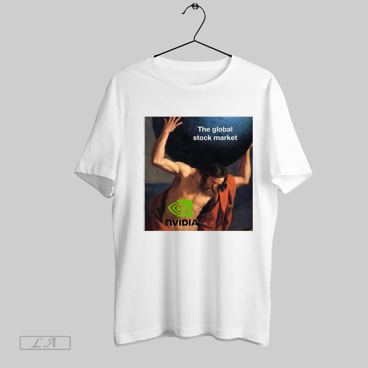 Original Awesome The Global Stock Market Nvidia Jesus Unisex