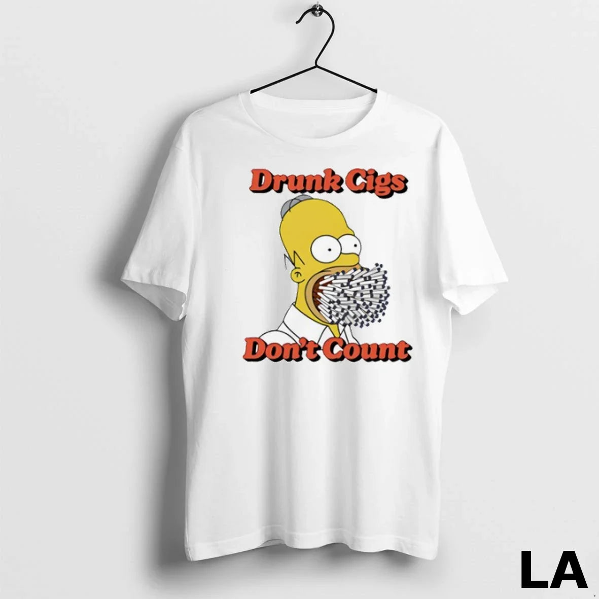 Original Bart Drunk Cigs Dont Count Unisex