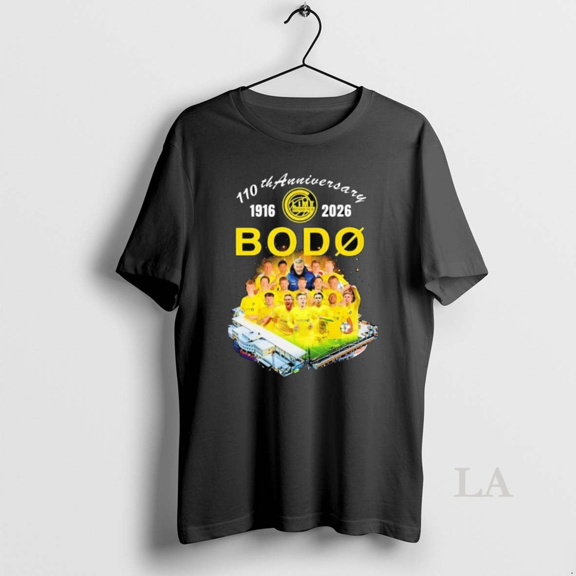 Original Bodo Glimt 110th Anniversary 1916 2026 Aspmyra Stadion Player Collage Long Sleve Unisex