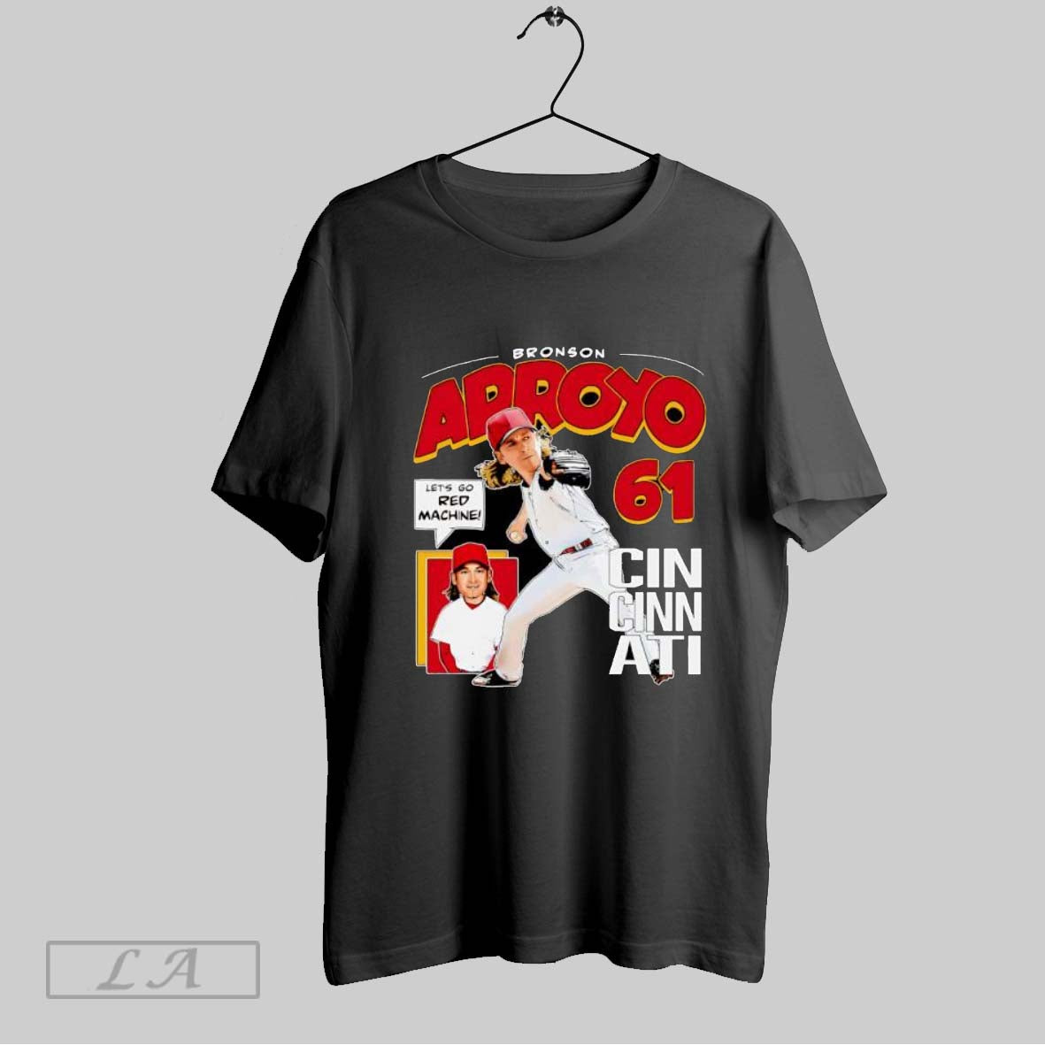 Original Bronson Arroyo Cincinnati Comic 61 T Shirt Unisex