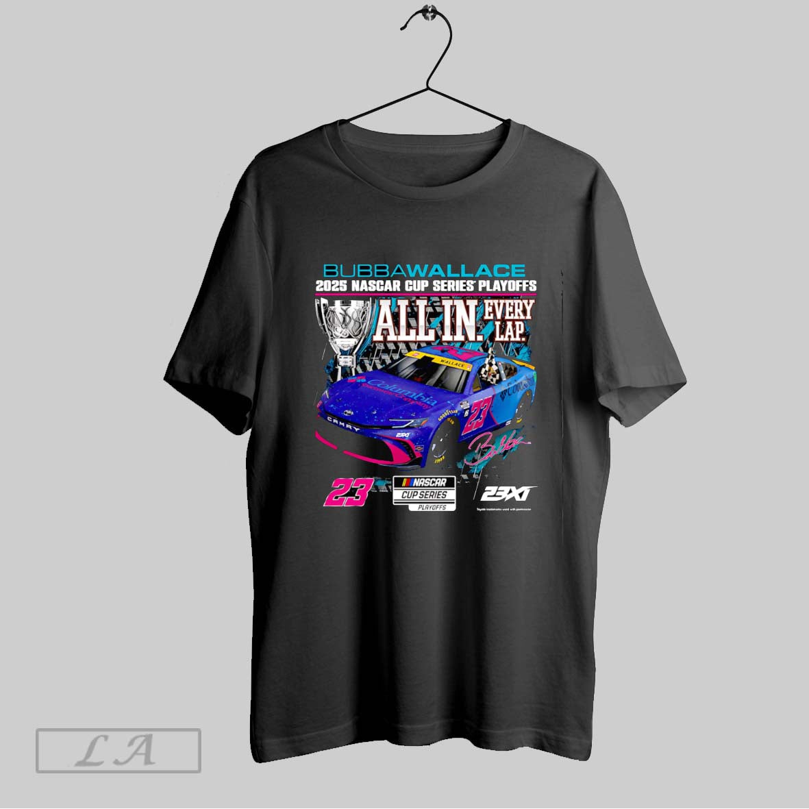 Original Bubba Wallace 23xi Racing 2025 Nascar Cup Series Playoffs Columbia T Shirt Unisex