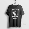 Original Bunny Rooster Making Eggs Easter Day Unisex