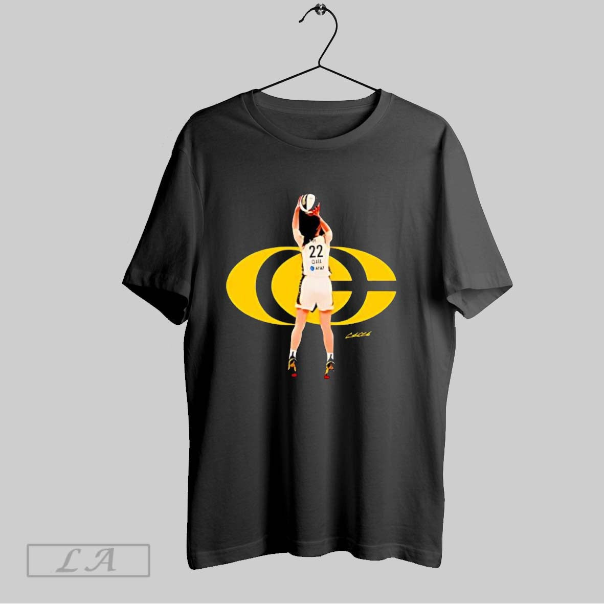 Original Caitlin Clark Dunk Cc Logo Signature T Shirt Unisex