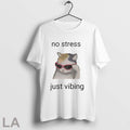Original Cat No Stress Just Vibing Unisex