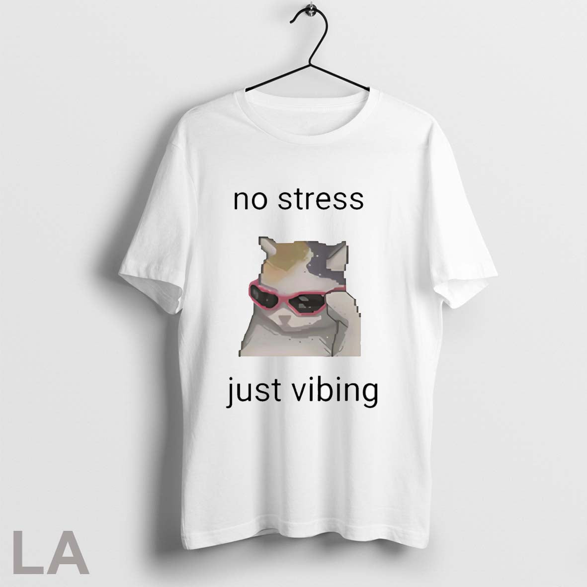 Original Cat No Stress Just Vibing Unisex