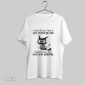 Original Cat Theres No Such Thing As Too Many Books T Shirt Unisex