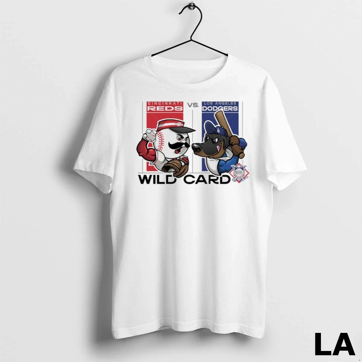 Original Cincinnati Reds Vs Los Angeles Dodgers 2025 Nl Wild Card Mascot Unisex