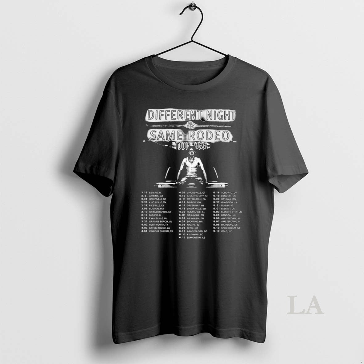 Original Different Night Same Rodeo 2026 Tour Long Sleve Unisex
