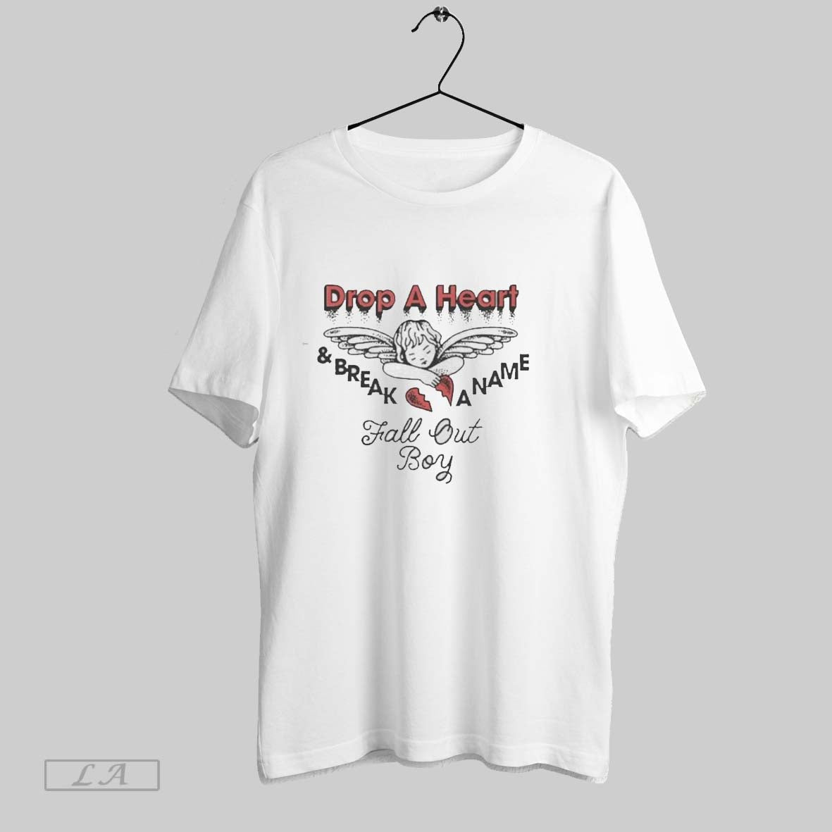 Original Fall Out Boy Official Tee Drop A Heart Unisex
