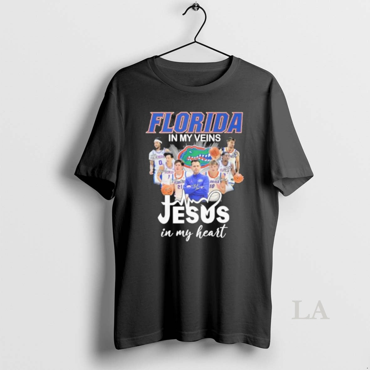 Original Florida Gators Basketball In My Veins Jesus In My Heart Unisex