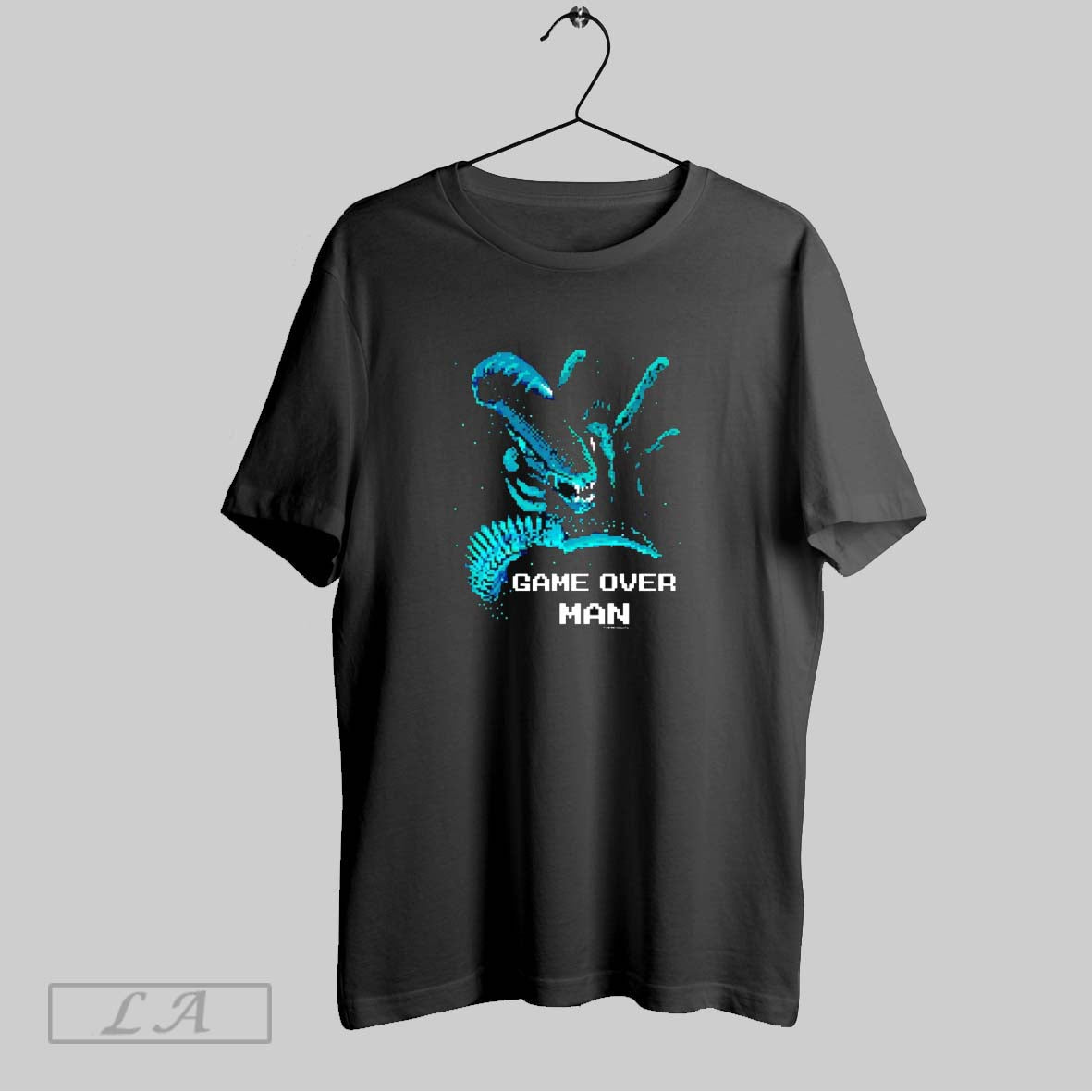 Original Game Over Man Aliens Pixel Unisex