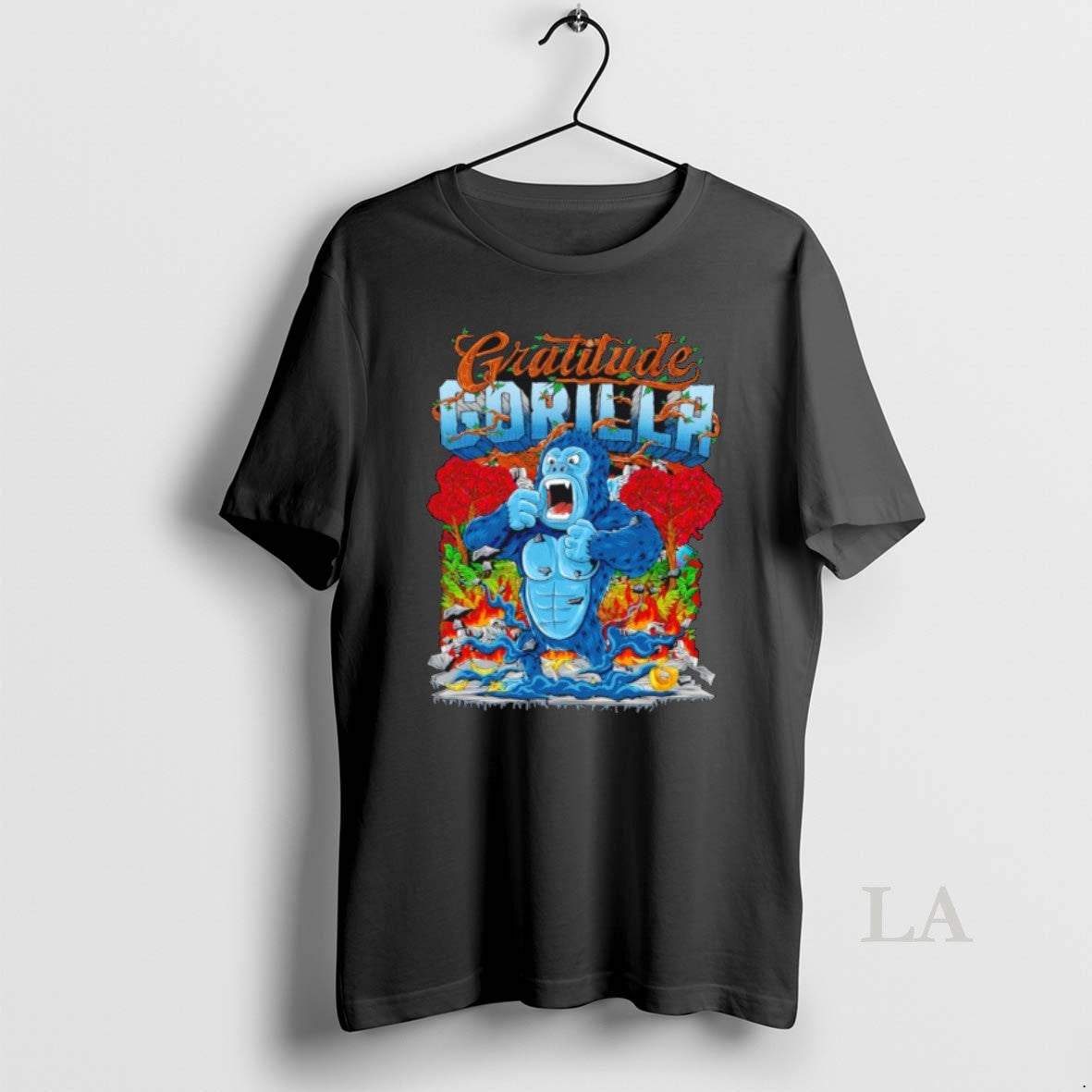 Original Gratitude Gorilla Character Graphic Unisex