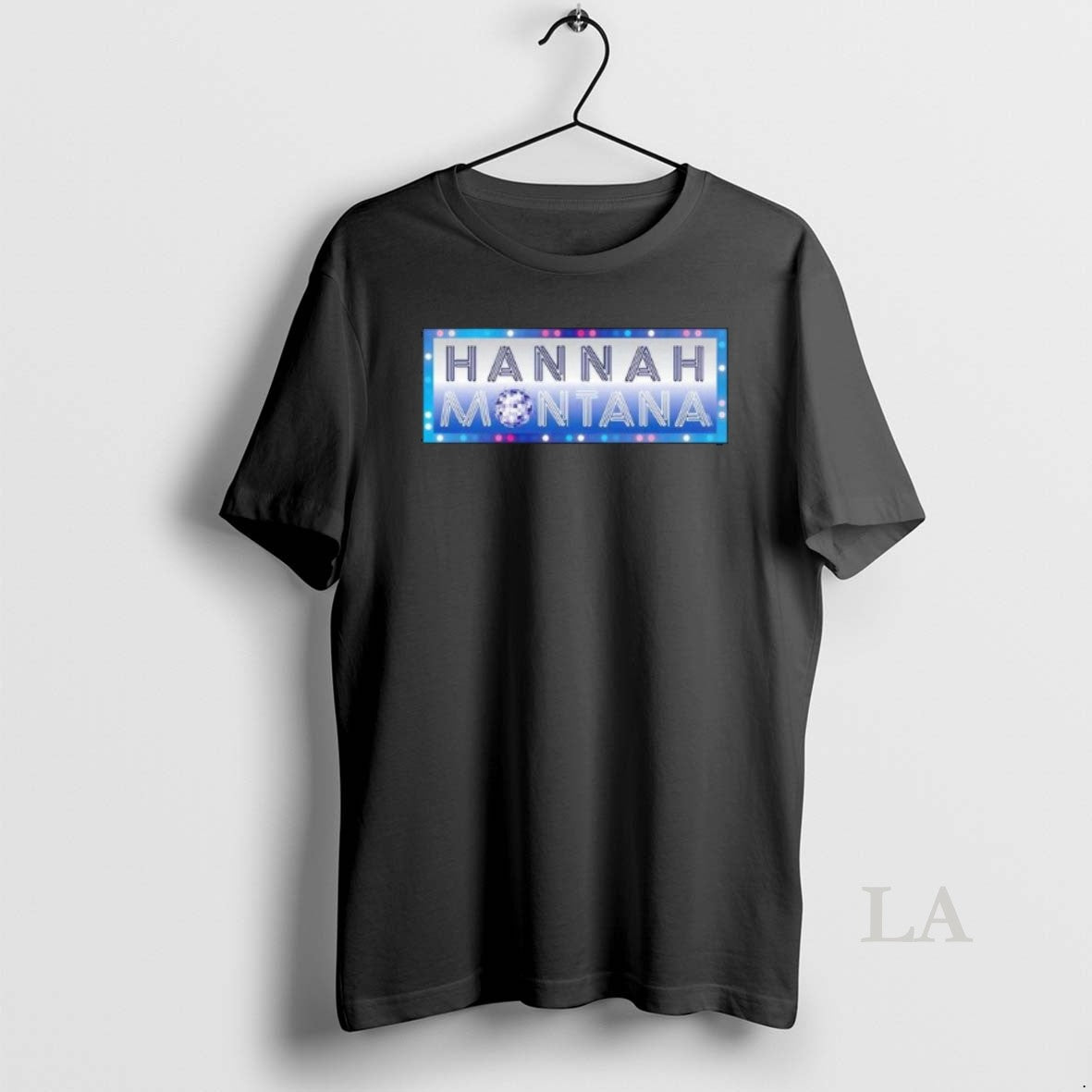 Original Hannah Montana 20 Years Anniversary Disco Lights Billboard Logo Long Sleve Unisex