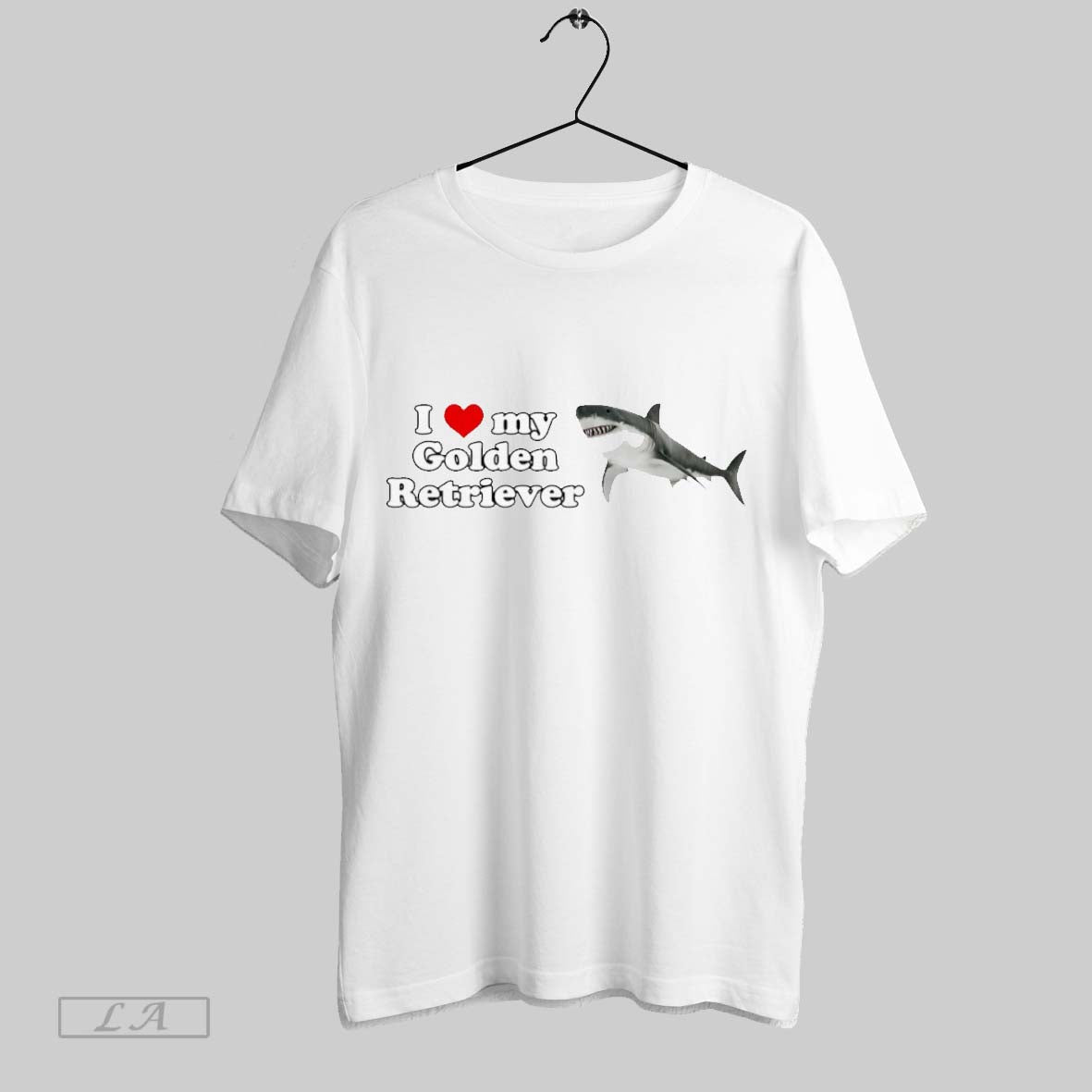 Original I Love My Golden Retriever Shark Unisex