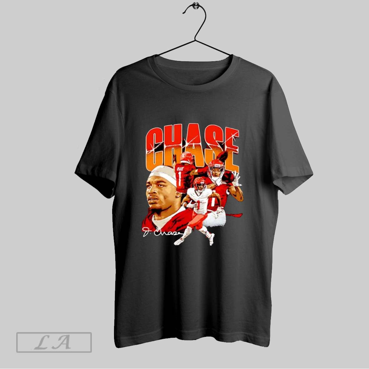 Original Jamarr Chase Cincinnati Collage Signature Vintage T Shirt Unisex
