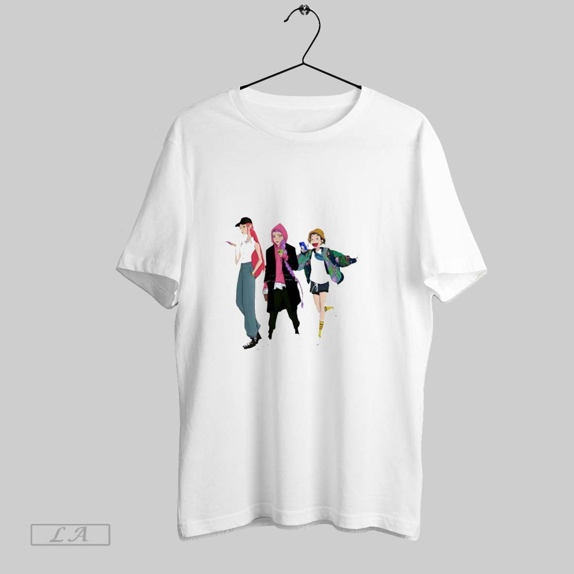 Original Kpop Demon Hunters Huntr X Off Duty Youth T Shirt Unisex