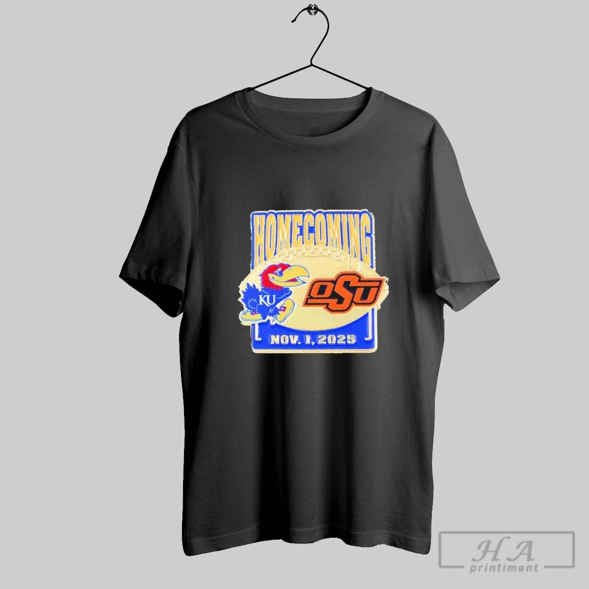 Original Kansas Jayhawks Vs Oklahoma State Cowboys November 1 2025 Homecoming Game Unisex