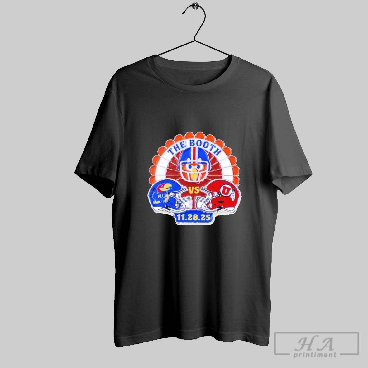 Original Kansas Jayhawks Vs Utah Utes November 28 2025 The Booth Game Unisex