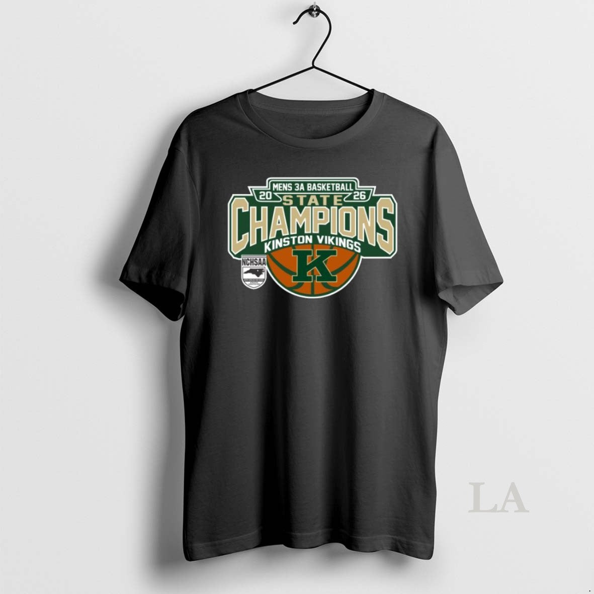 Original Kinston Vikings 2026 Mens 3a Basketball State Champions Long Sleve Unisex
