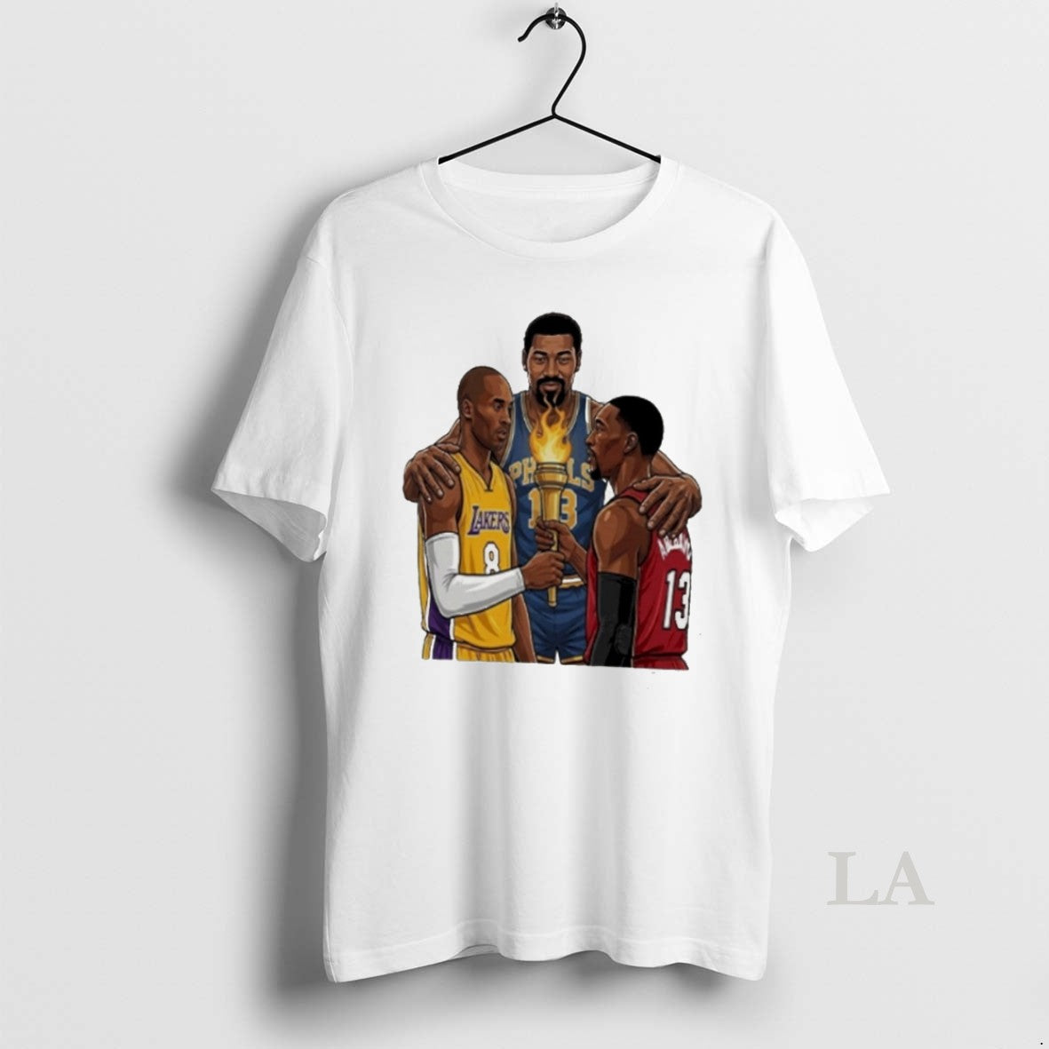 Original Kobe Bryant Wilt Chamberlain Bam Adebayo Nba Basketball Cartoon Unisex