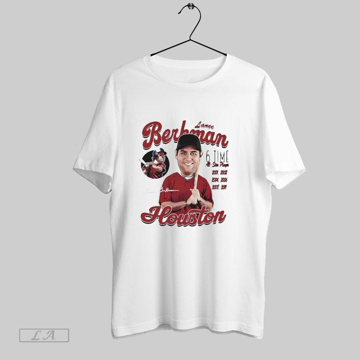 Original Lance Berkman Houston Comic 6 Time All Star Player T Shirt Unisex