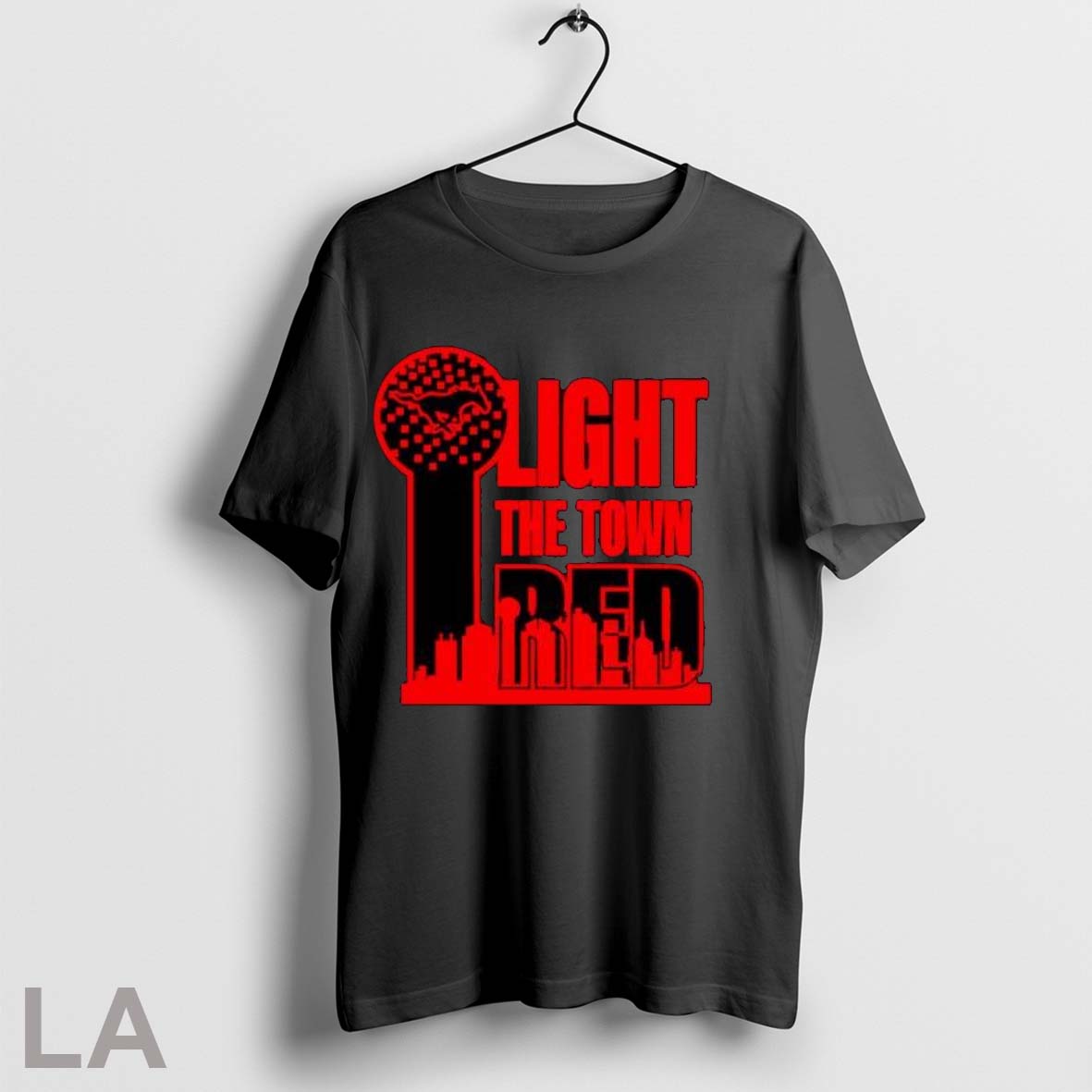 Original Light The Town Red Smu Mustangs T Shirt Unisex