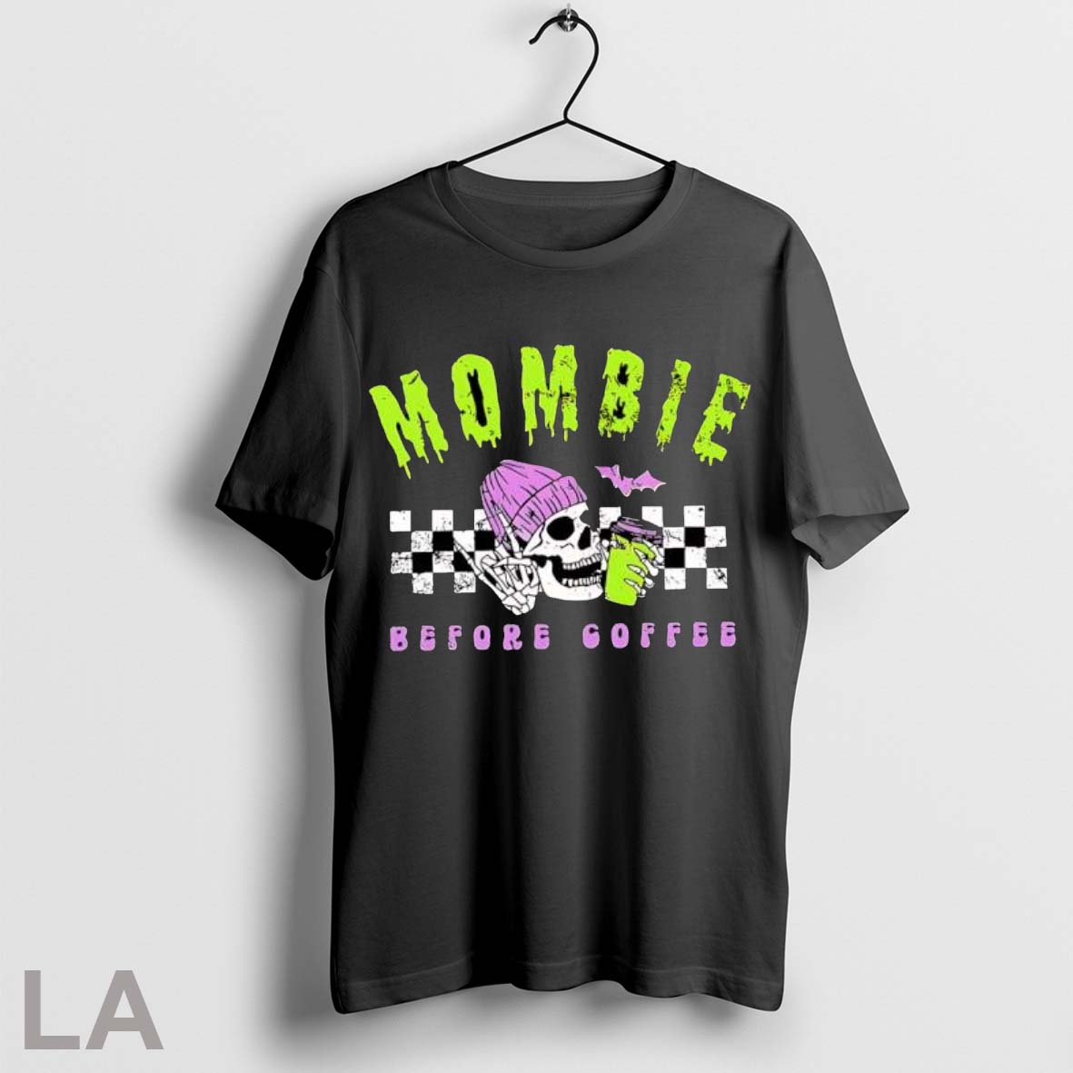 Original Mombie Before Coffee Spooky Mama Halloween T Shirt Unisex