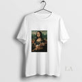 Original Mona Lisa Holding Cat Meme Funny Unisex