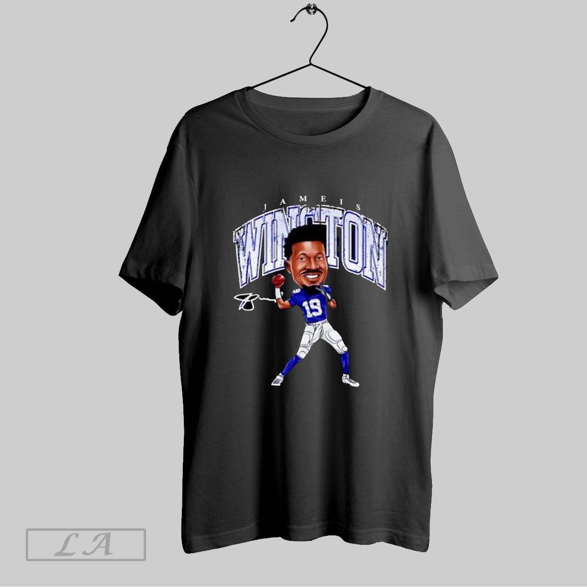 Original New York Giants Jameis Winston Cartoon Signature T Shirt Unisex