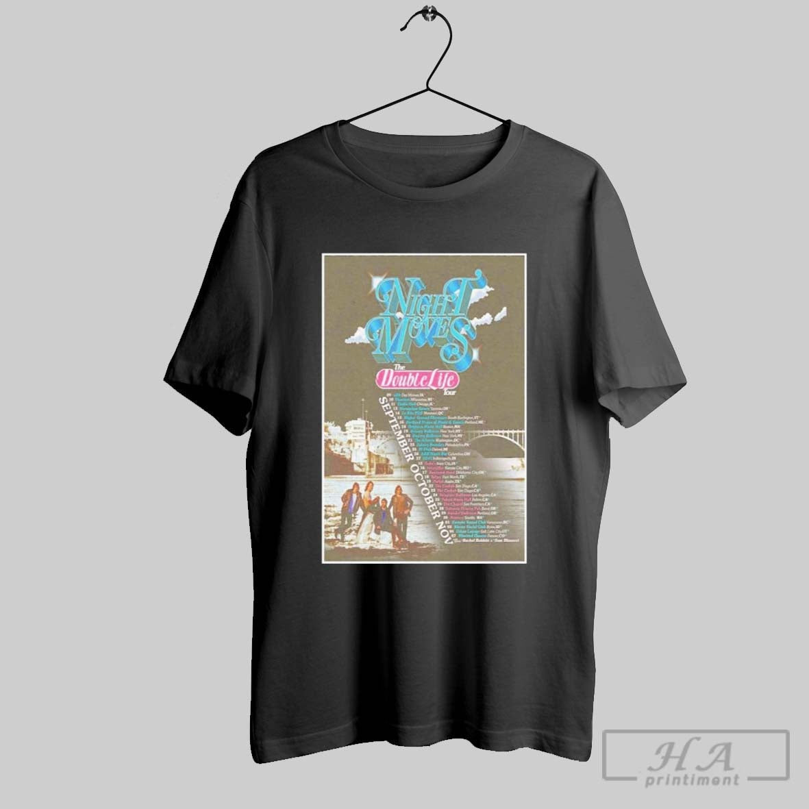 Original Night Moves The Double Life Tour 2025 Poster Unisex